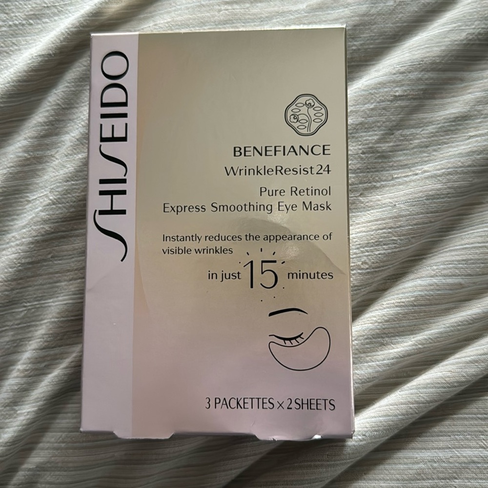 Shiseido, Benefiance, Pure Retinol, Express Smoothing Eye Mask, 3 Packets
